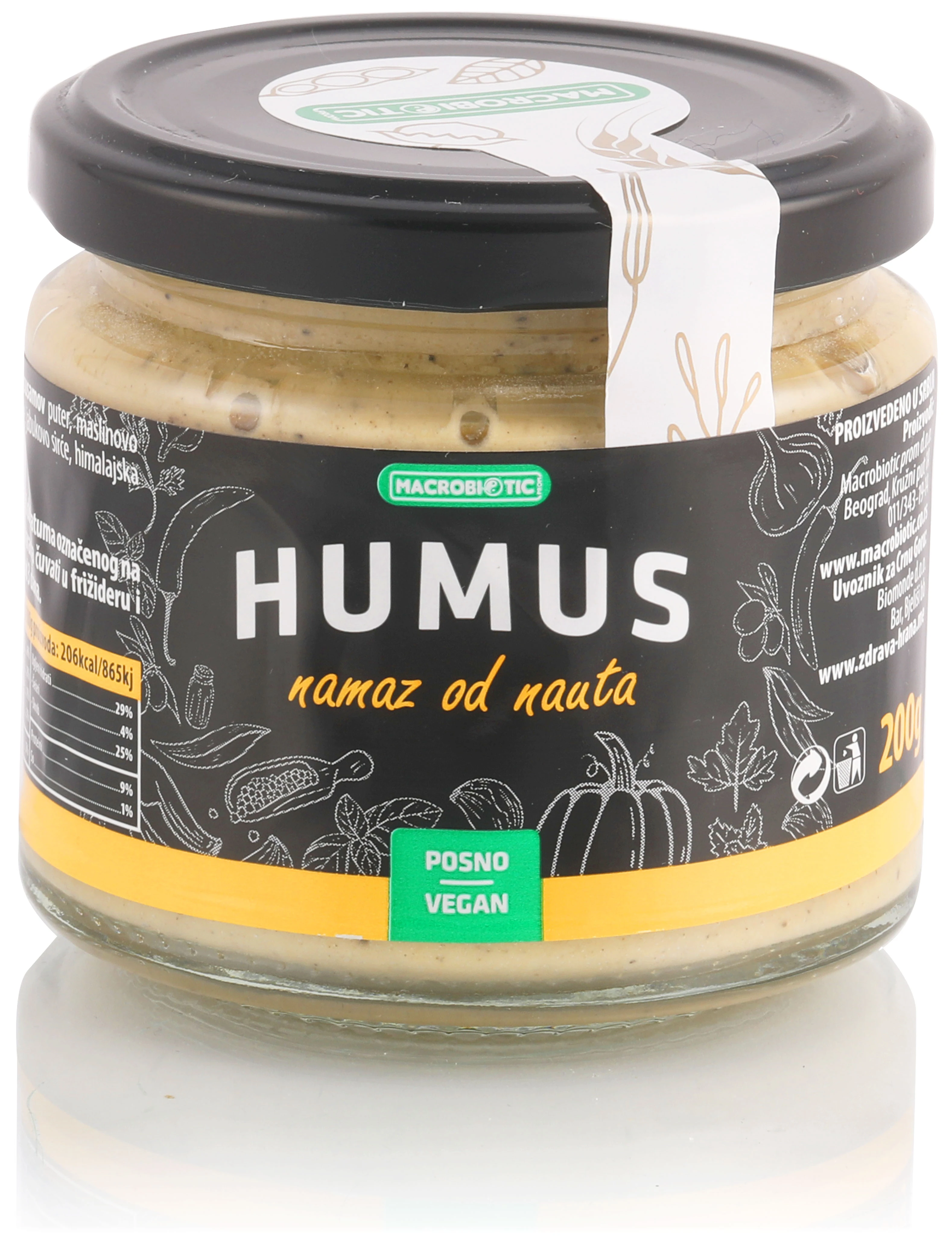 Humus namaz od nauta 200 g Macrobiotic Prom